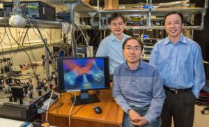 © Roy Kaltschmidt: Die Entwickler Yuan Wang, Zi Jing Wong and Xiang Zhang von links nach recht. 