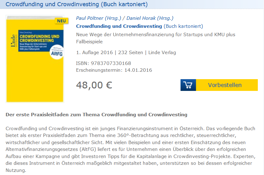 Screenshot Linde Verlag.