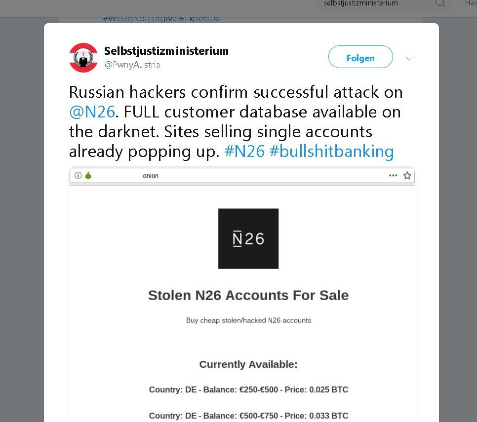 N26 russischer Hacker-Angriff