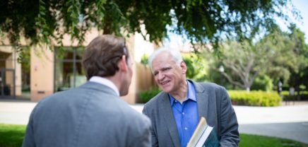 Sebastian Kurz mit Stanford-Physik-Professor Friedrich Prinz