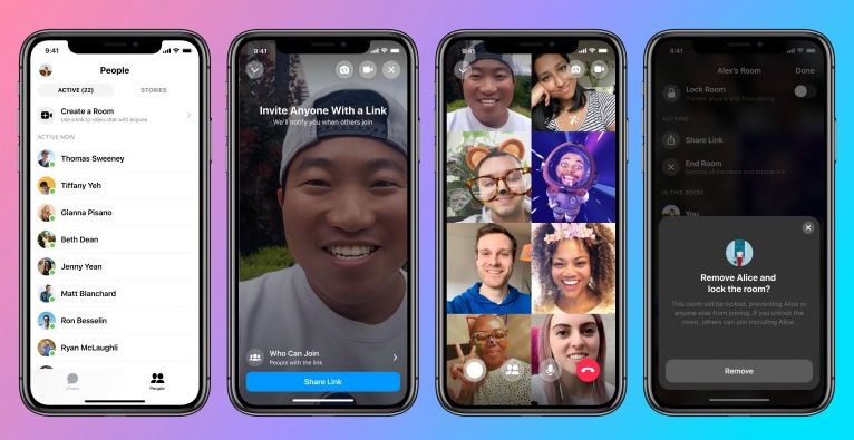 Rooms - Massen-Video-Chat verbindet Facebook, nstagram und Whatsapp