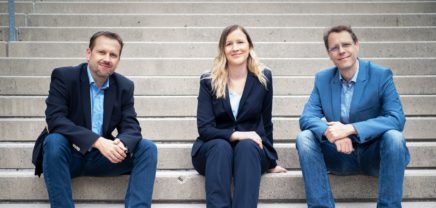 Das Seven Bel-Kernteam bestehend aus Michael Andessner, Barbara Rittenschober und Thomas Rittenschober - Investment durch eQventure