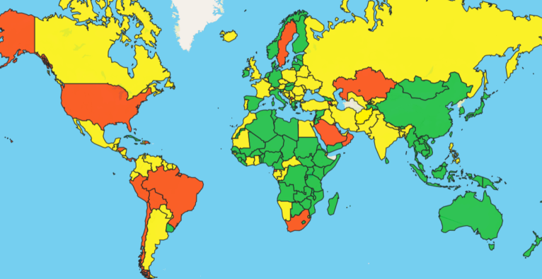 Die Corona-Karte zeigt die aktuelle Ausbreitung der Pandemie.