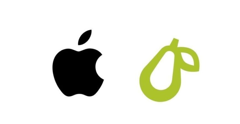 Die Logos von Apple und Prepear