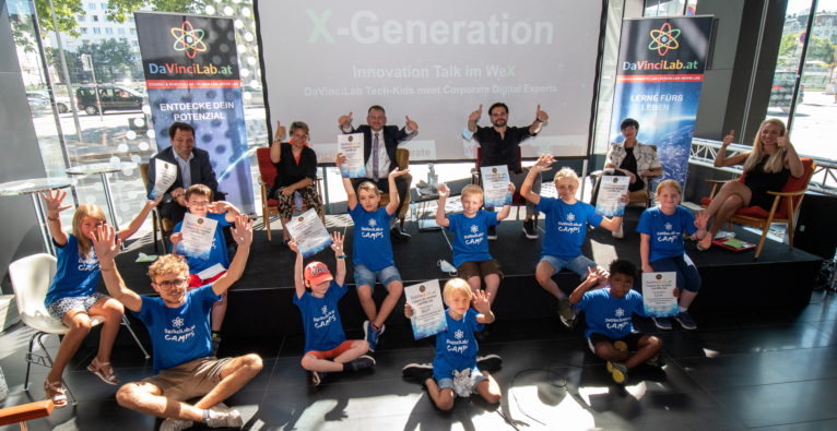 X-Generation Innovation Talk im weXelerate - DaVinciLab Kids treffen auf Digitalisierungsexperten