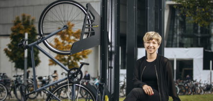 Velovio-Gründerin und Bikeparker-Erfinderin Tanja Friedrich (c) David Robinson