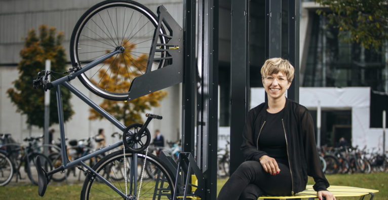 Velovio-Gründerin und Bikeparker-Erfinderin Tanja Friedrich (c) David Robinson