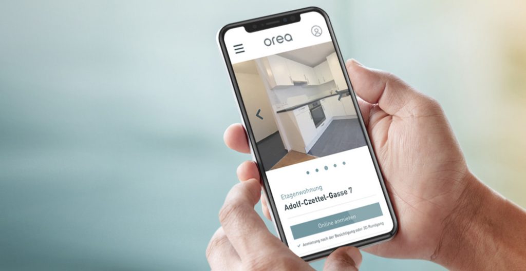 Orea digitalisiert den gesamten Prozess der Wohnungs-Vermietung © orea