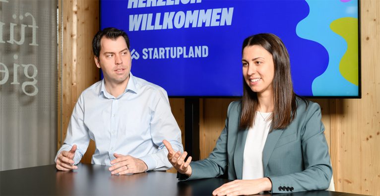 Thomas Gabriel und Julia Grahammer von Startupland Vorarlberg © Eva Sutter