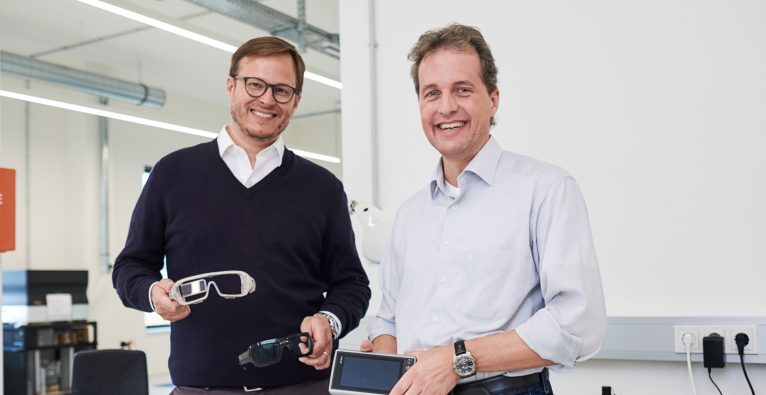 Viewpointsystem Gründer und CEO Nils Berger mit CTO Frank Linsenmaier