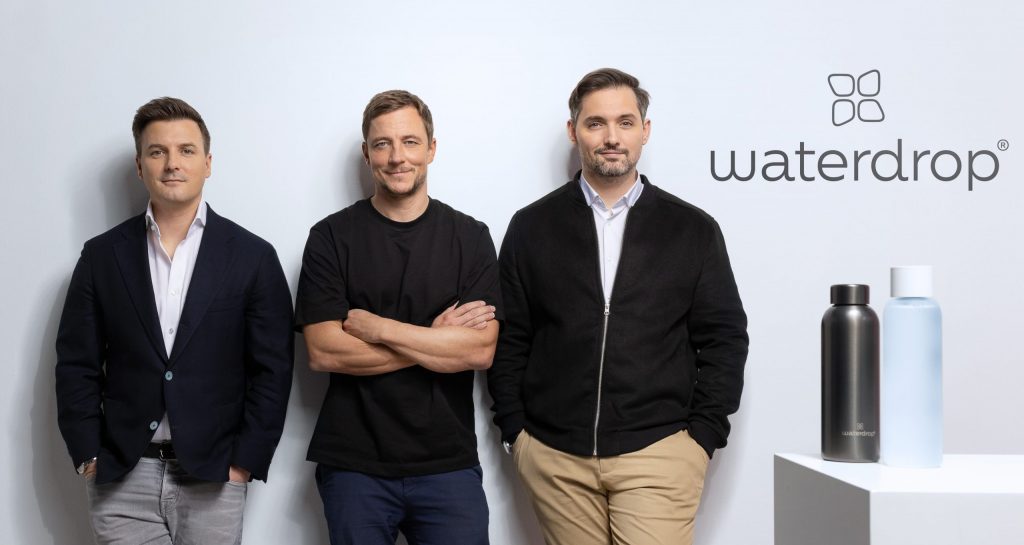 Martin Murtay, CEO und Gründer, Christoph Hermann, CDO und Mitgründer, Henry Murray, CMO und Mitgründer | (c) Waterdrop