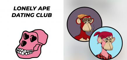 Lonely Ape Dating Club Totenkopf-Logo,
