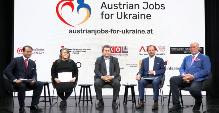 Pressekonferenz Austrian Jobs for Ukraine