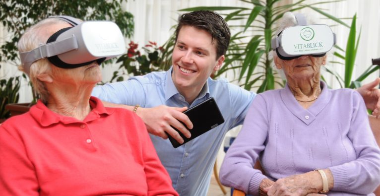 VitaBlick, VR-Brille für Senioren, VR-Brille, Virtuelle Resien,