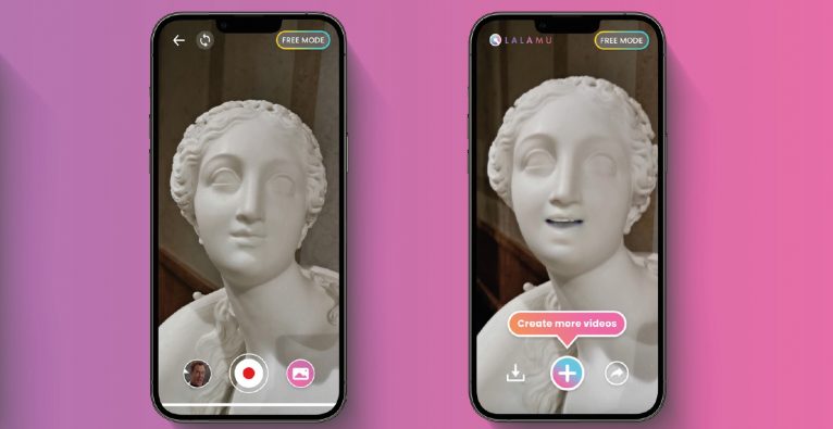 Auch Statuen können mit der Lalamu-App aus Wien zum Sprechen gebracht werden