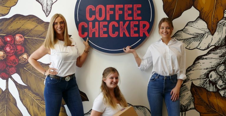 Coffeechecker - Das Führungsteam (vlnr.) Tina Kirisits (CEO), Annika Armbrüster (Marketing) und Christina Kaltenberger (Logistik)