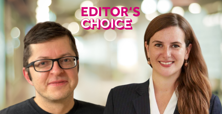 Clemens Wasner und Jeannette Gorzala erklären im aktuellen Editor's Choice Podcast, was der AI-Act der EU mit sich bringt. (c) Clemens Wasner & LinkedIn: Jeannette Gorzala. Montage: brutkasten