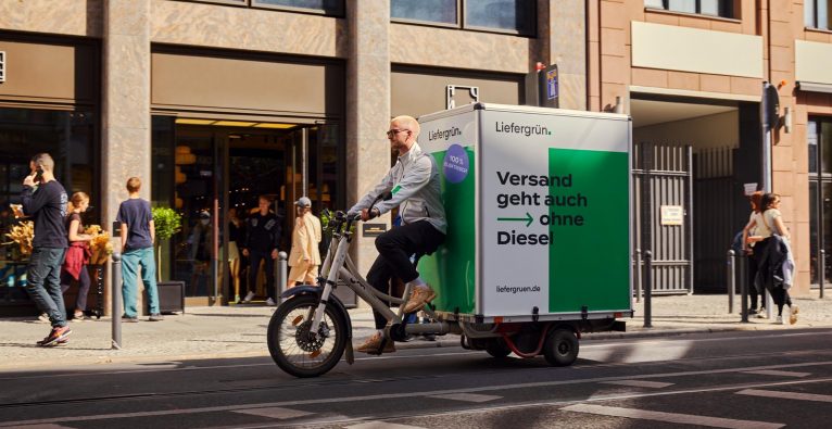 Liefergrün aus Berlin setzt auf Lastenräder und E-Vans