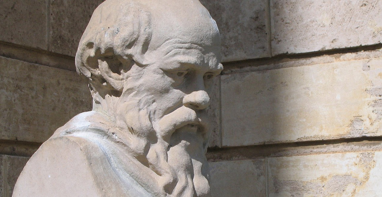 Cropped image of a Socrates bust for use in philosophy-related templates etc. Bust carved by by Victor Wager from a model by Paul Montford, University of Western Australia, Crawley, Western Australia.