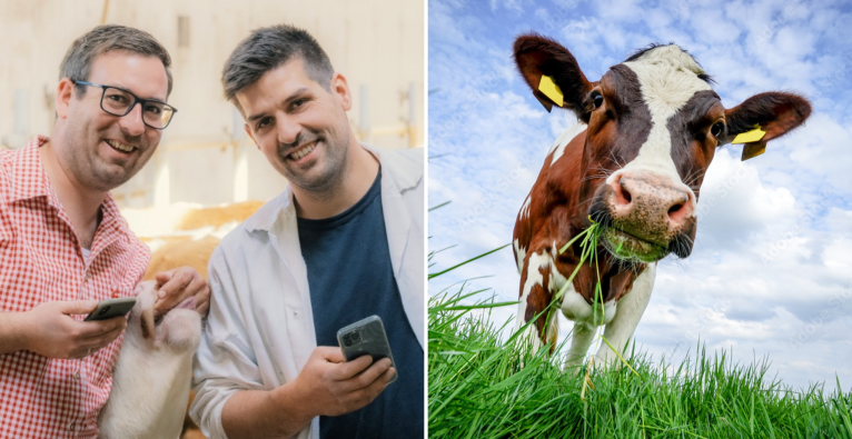 Florian Aspalter und Wolfgang Schiessl wollen die Landwirtschaft digitalisieren. (C) Viehworld/ AdobeStock