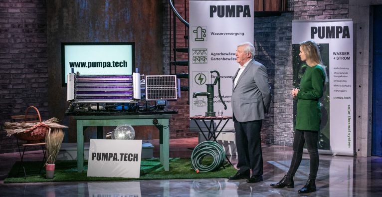 Pumpa, Wasser aus Dampf gewinnen