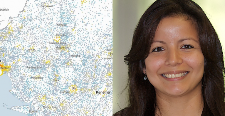 Lisette Espín-Noboa liefert Politiker:innen neue Entscheidungsgrundlagen. Foto: Map Box/OpenStreetMap/Bimal Viswanath