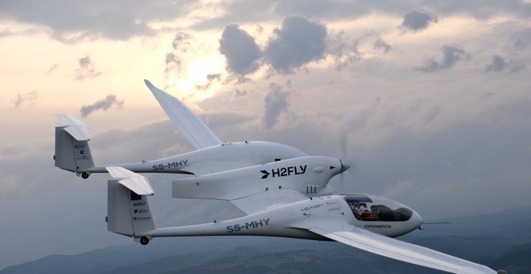 Das deutsche Startup H2FLY absolvierte ersten Flug mit Flüssigwasserstoff in Maribor (Slowenien). Foto: (c) H2FLY