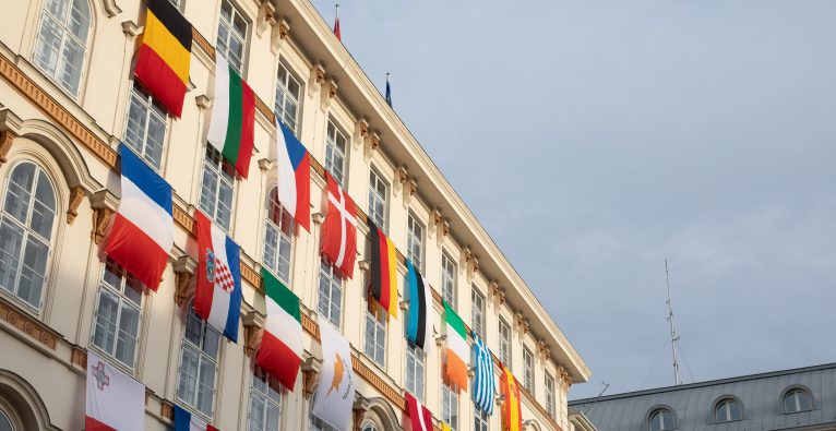 Europa Österreich Startup-Vergleich Flaggen Fahnen