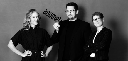 Vera Doppler, Hannes Freudenthaler und Margot Helm von andmetics (c) Kathrin Holzmann / andmetics