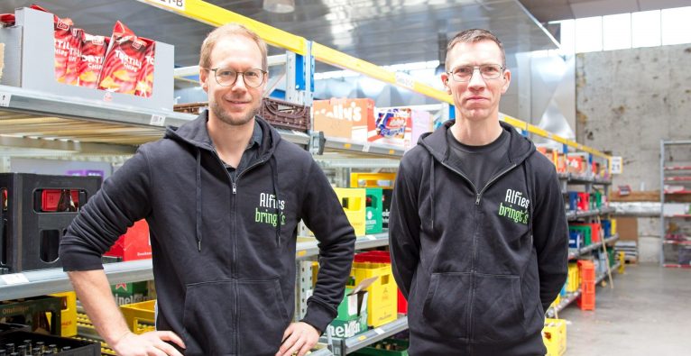 Alfies Co-Founder und Geschäftsführer Gunther Michl mit Lagerleiter Andreas Geißler | (c) Alfies
