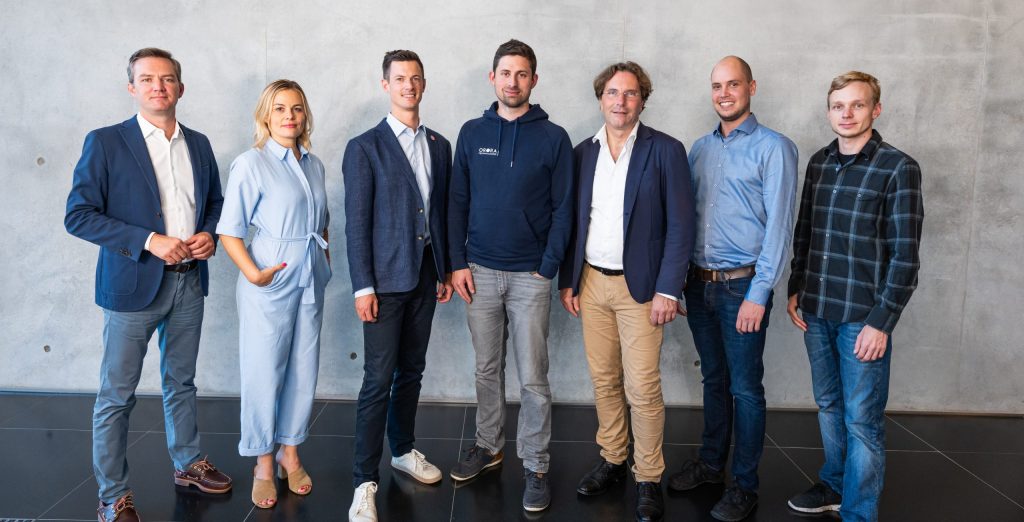 Das OroraTech-Führungsteam mit dem Kärntner Co-Founder Thomas Grübler (3.v.l.) | (c) OroraTech