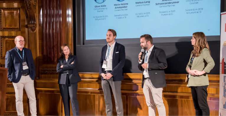 Oliver Holle, Marie-Helene Ametsreiter, Andreas Schwarzenbrunner, Markus Lang, Nora Frizberg von Speedinvest