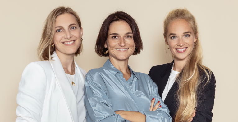 Die Levy Health-Gründerinnen (v.l.): Caroline Mitterdorfer, Silvia Hecher und Theresia Vilsmaier | © Levy Health