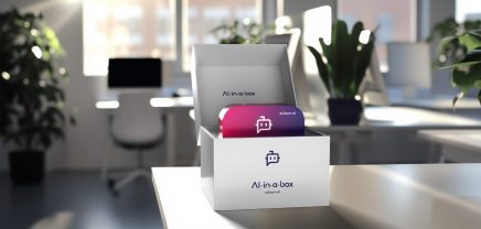 AI in a Box kommt tatsächlich als Box | (c) Conquest Werbeagentur GmbH