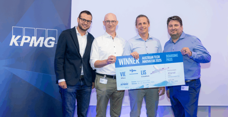 Das Siegerfoto des Austrian Tech Innovator Award | © KPMG