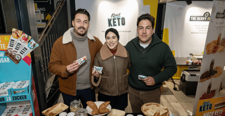 Das Ketofabrik-Management (vl.) Slobodan Stojanovic, Natalie Di Loreto und Nicola Di Loreto | (c) Ketofabrik