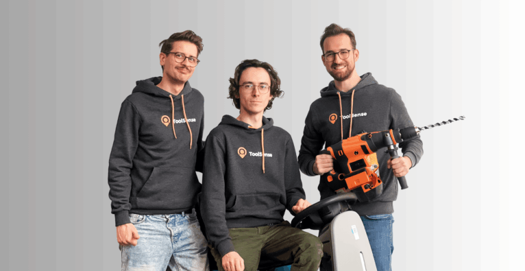 Die ToolSense-Gründer Benjamin Petterle, Rostyslav Yavorskyi und Alexander Manafi | (c) ToolSense