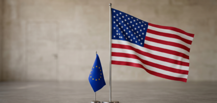 Flaggen Europa und USA