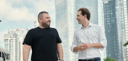 vl. Shalev Hulio (Co-Founder und CEO) und Sebastian Kurz, (Co-Founder and President) | (c) DREAM/eclipse media