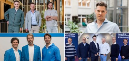 Die Teams von Waterdrop, Gropyus, Aviloo und Enpulsion holten im ersten Halbjahr die größten Finanzierungsrunden in Österreich | Collage: brutkasten