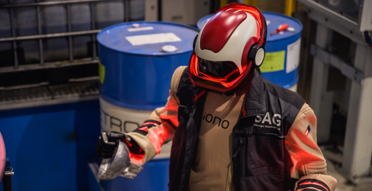 Der Roboter von Iono Robotics im Einsatz bei der SAG Group | (c) Martin Engler / iono FlexCo