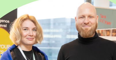 Das Gründungsteam von AI Baseline: Xenia Galkina, CEO, und Alexander Czech, CTO | © APA-Fotoservice / Krisztian Juhasz