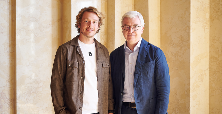 Bitpanda-Co-CEO Christian Trummer und RBI-CEO Michael Höllerer | © Sabine Klimpt