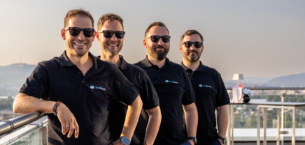 Das Fullstacks-Management vl.: Philipp Kainz, Sebastian Mangelkramer, Fabian Regitz und Philipp Schlaffer | (c) Fullstacks