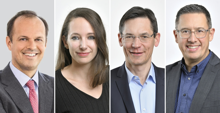 V.l.: Philipp von Lattorff, Johanna Pirker, Georg Kopetz und Dietrich Haubenberger bilden die Arbeitsgruppe